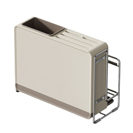 Draining Countertop Knife Cutlery Storage Rack for Kitchen Utensils Space Saving