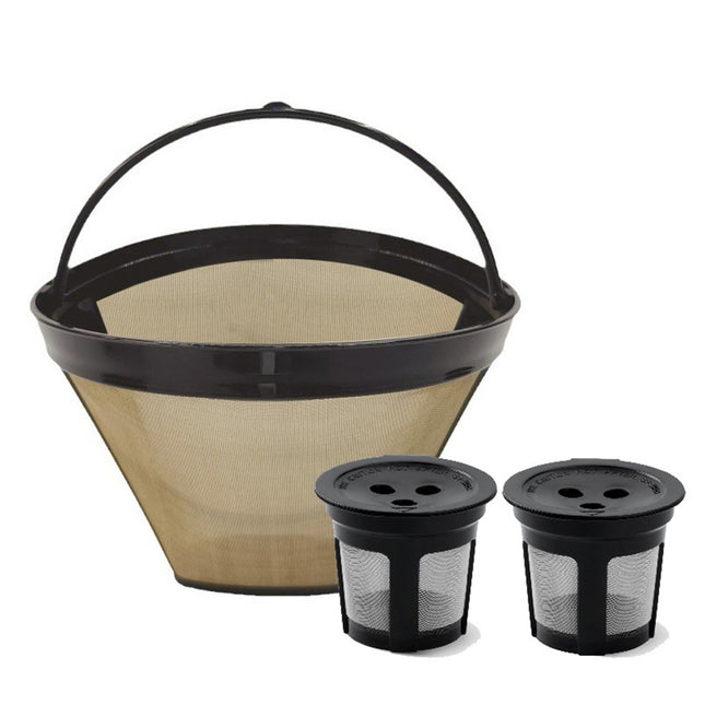 Coffee Machine Filter Standard Model Golden 304 Stainless Steel Outlet Funnel