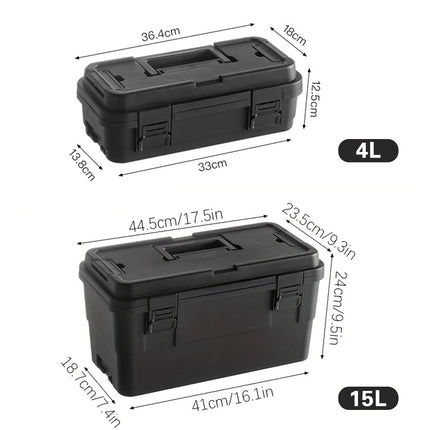 Multi Function Toolbox Household Car Storage Organizer Outdoor Hardware Case
