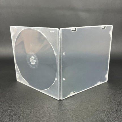 100pcs Transparent Square CD DVD Storage Box Protective Plastic Case for Discs