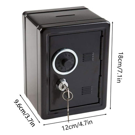 Piggy Bank Safe Cash Register Box Small Household Money Storage Safe