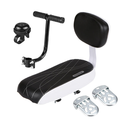 Padded Rear Passenger Bike Seat Kit With Backrest Handle