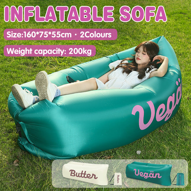 Inflatable Sofa Outdoor Portable Lazy Air Lounge For Camping Picnic Lightweight
