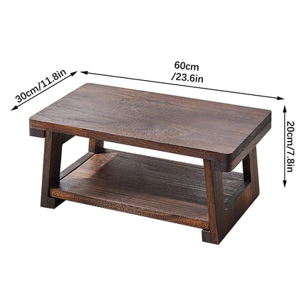Solid Wood Tatami Foldable Low Table Japanese Style Space Saving Side Table