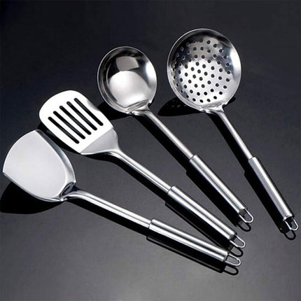 4PCS Kitchen Utensils Set Stainless Steel Cooking Tools Cookware Spoon Turner