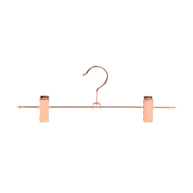 Rose Gold Metal Trouser Clip Hangers 30 Pack 305mm