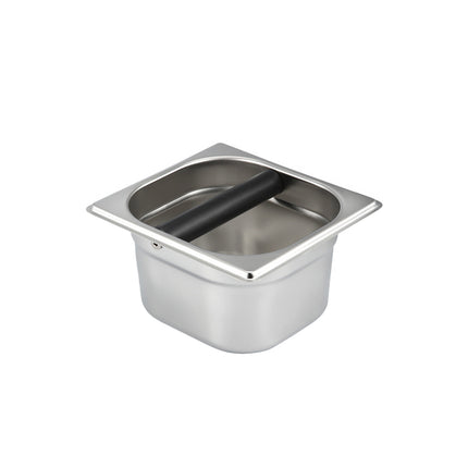 Stainless Steel Coffee Grounds Bucket Anti Splash Easy Clean for Home Cafe Use