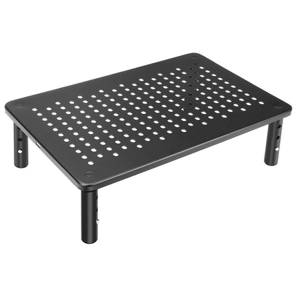 3 Height Adjustable Monitor Riser Laptop Printer Computer Stand Desktop Shelf