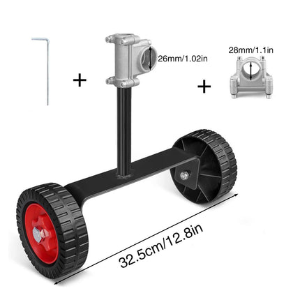 3PCS Mower Support Frame Portable Hand Bracket with Wheel Garden Tool Accessory