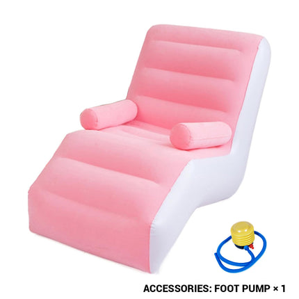 Portable Inflatable Lounge Sofa Chair Outdoor Recliner Air Couch Folding Seat