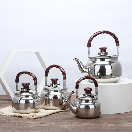 Stainless Steel Whistling Kettle Anti Scald Handle Gas Electric Stove 0.5L 1L 2L