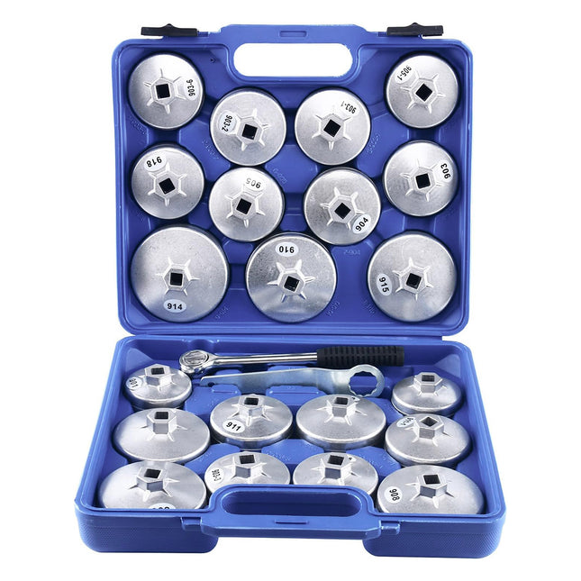 23PCS Cap Type Oil Filter Wrench Set for Car Truck Engine Oil Filter Removal