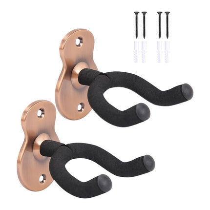 2PCS Guitar Wall Hanger Hook Holder Stand for Bass Ukulele Instrument Storage