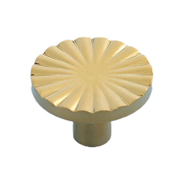 Sunflower Cabinet Handle Single Hole Gold Drawer Pull for Wardrobe Closet Door