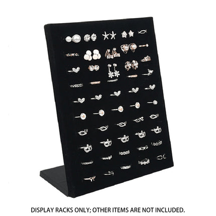 Wood Earring Ring Display Rack with Velvet Fabric for Jewelry Store Showcase Use