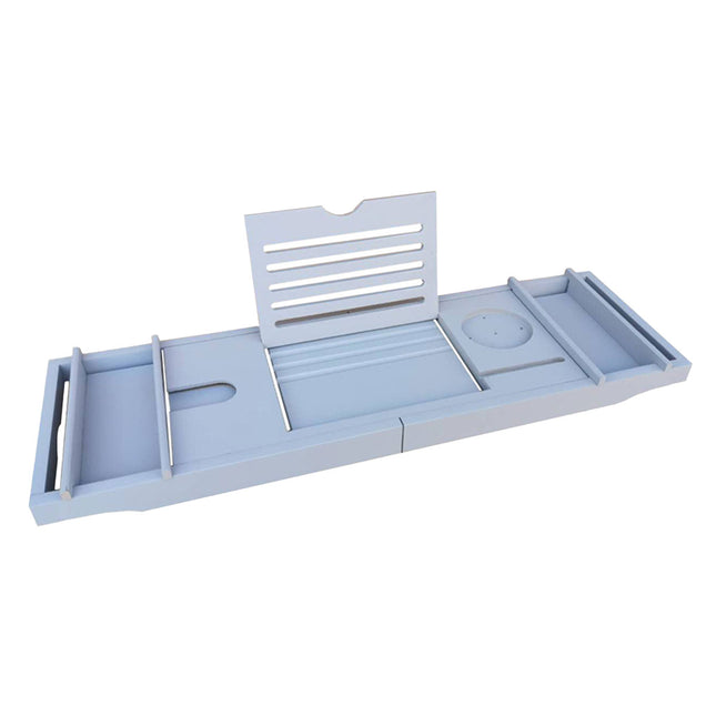 Retractable Bathtub Shelf Multifunctional Bath Rack With Phone Tablet Holder