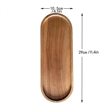 8pcs Wooden Cake Tray Home Serving Tray for Treats Snacks and Desserts Use