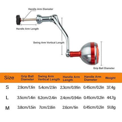 Fishing Reel Handle Spinning Wheel Rocker Arm Single Knob Replacement Accessory