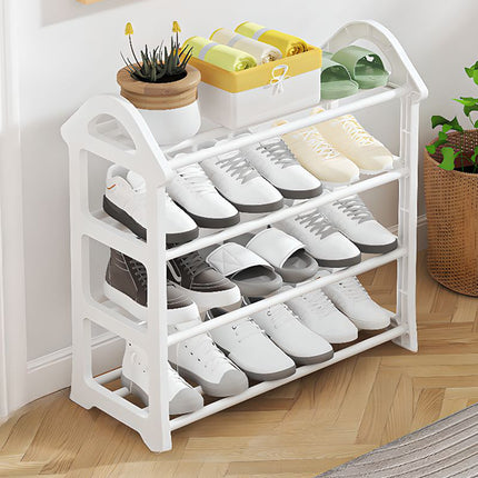 4 Tier Tree Shoe Rack Space Saving Organizer Stand for Entryway Hallway Storage