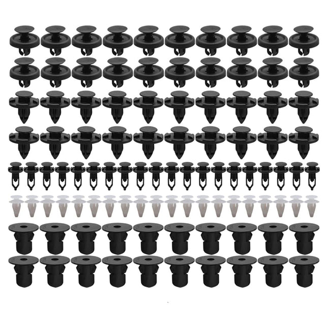 100pcs Car Trim Clip Set PP Push Rivets for Toyota Lexus Bumper Fender Repair