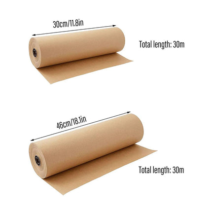 Brown Kraft Paper Rolls 5pcs Gift Wrapping Decoration Packaging Craft Sheets