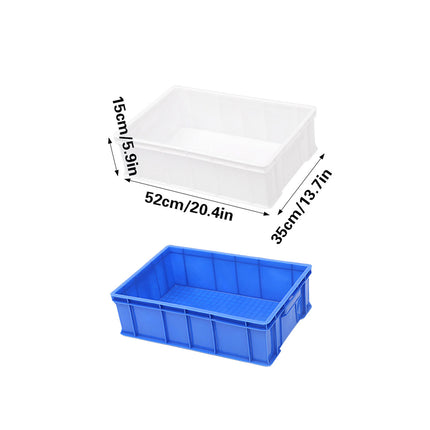 2PCS Rectangular Thickened Plastic Storage Box