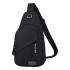 Large Capacity Crossbody Bag With Headphone Jack Durable For Daily Travel Work