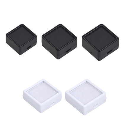 Glass Cover Transparent Bare Stone Box Diamond Acrylic Gem Display Storage Props