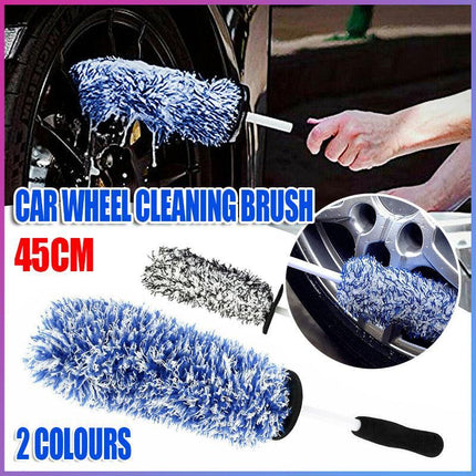 Car Wheel Cleaning Brush Tool Alloy Soft Bristle - Aimall