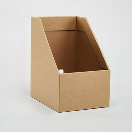 6PCS Kraft Paper Desktop Storage Box for Document Organization Office Supplies