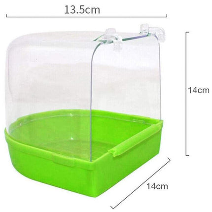 Bird Water Bath Tub For Pet Cage Hanging Bowl Parrot Birdbath Pet Cleaning - Aimall