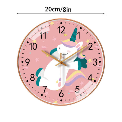 Wall Clock 8 Inch 20CM Silent Quartz Round Clock For Living Room Bedroom Decor