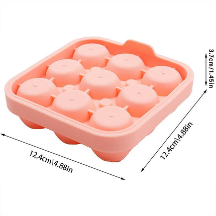 Rose Silicone Ice Ball Mould Box Ice Compartment Tray for Home Bar Drink Making
