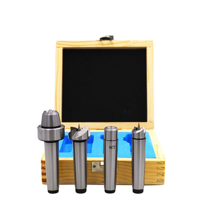 4pcs Woodworking Lathe Center Set Rotary Live Center Tool Kit Turning Machine