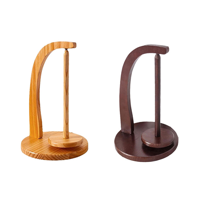 Wooden Rotating Yarn Holder Stand for Knitting Crochet Bobbin Wool Dispenser