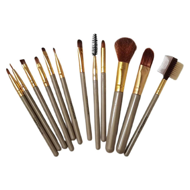12Pcs Makeup Cosmetic Brushes Set Powder Foundation Eyeshadow Lip Brush Tool