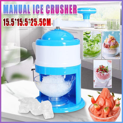 Manual Ice Shaver Crusher Shredding Snow Cone Maker - Aimall