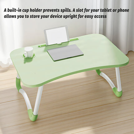 Bedside Small Table Foldable for Office Study Sturdy Portable for Laptop Books