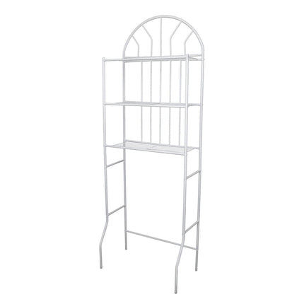 Over Toilet 3 Tier Bathroom Floor Storage Shelf White