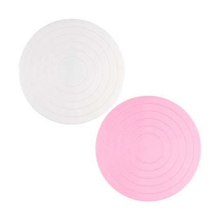 Mini Cake Turntable 14cm Manually Rotating Stand for Cake Decorating Baking Use