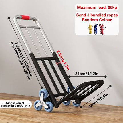 Portable Lightweight Folding Transport Hand Truck Standard Durable Heavy Duty