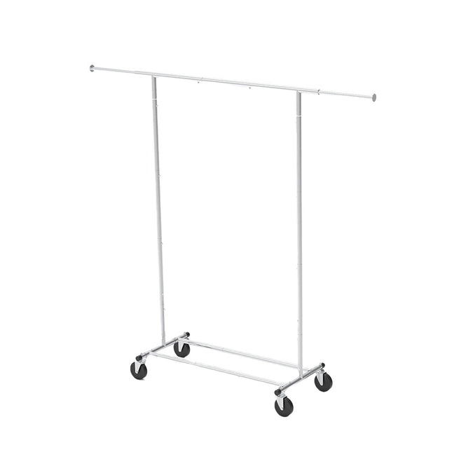 Rolling Chrome Clothes Drying Rack Extending Rail
