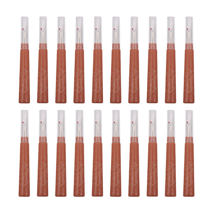 20PCS Wood Grain Seam Ripper Thread Cutter Sewing Tool With Lid Durable