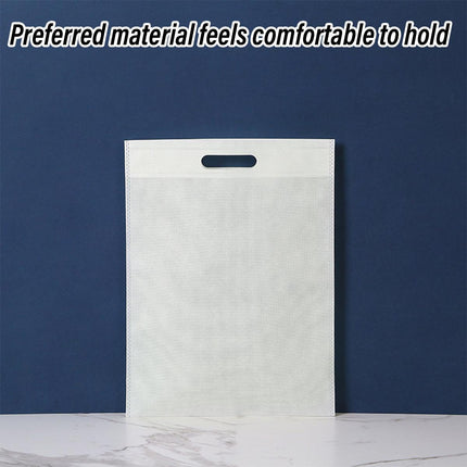 Portable Non Woven Flat Pocket Bags 100pcs Lightweight Shopping Storage Bags