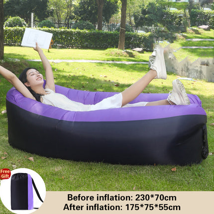 Inflatable Sofa Outdoor Portable Air Lounge Camping Foldable Couch Lightweight