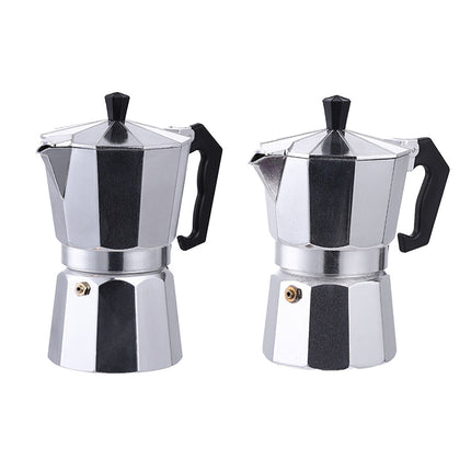 Aluminum Octagonal Mocha Pot European Coffee Utensil Kitchen Coffee Brewing Pot
