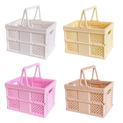 Desktop Organizer Rack Folding Storage Boxes Decorative Shelf For Home Office