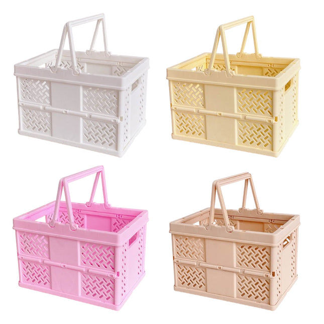 Desktop Organizer Rack Folding Storage Boxes Decorative Shelf For Home Office