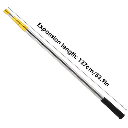 Stainless Steel Telescopic Mesh Rod Extendable Fishing Landing Net Handle Pole