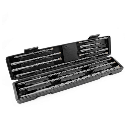 11PCS Round Shank Impact Hammer Drill Bits Durable Concrete Brick Stone Drilling
